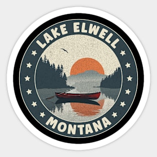 Lake Elwell Montana Sunset Sticker